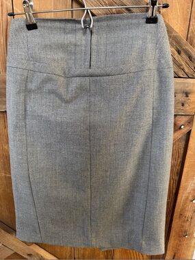 Express Gray Tailored Pencil Skirt
